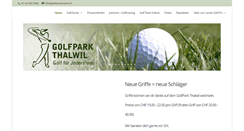 Desktop Screenshot of golfparkthalwil.ch