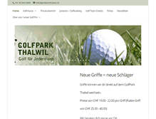 Tablet Screenshot of golfparkthalwil.ch